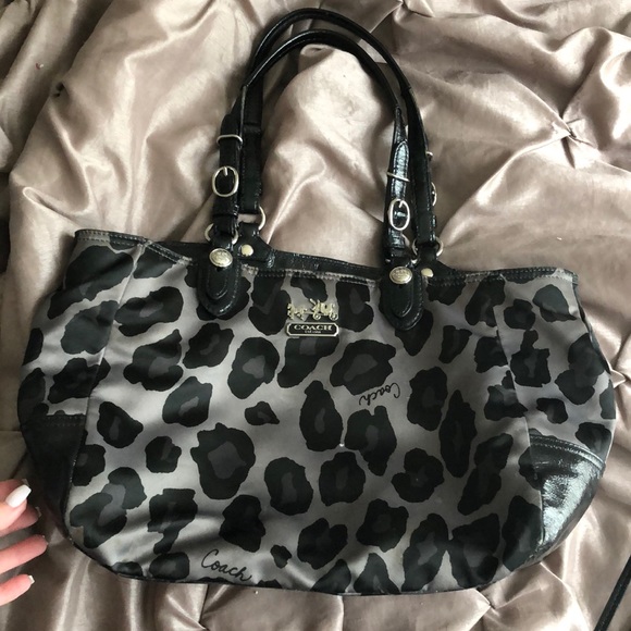 snow leopard purse